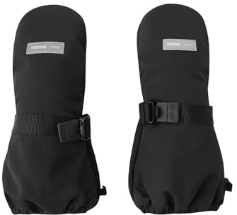 Reima Kids Ote Mittens Schwarz - Primaloft wasserdichte extra warme Kinder Fäustlinge, Größe 3 - Farbe Black