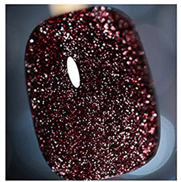 2023 New Laser Diamond Cat Eye Nail Polish,Reflective Nail Gel Polish Crushed Diamond Flash Sparkling Effect Shiny Flash (#12)