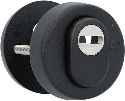 Nemef 9344121190 sicherh.Rosette 60mm 3441-II ZW Türschloss, Blacks