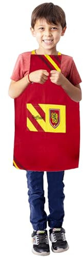 Harry Potter Gryffindor Schürze für Kinder – Küchenzubehör-Set für Jungen und Mädchen, Harry Potter Schürze mit Taschen, Harry Potter Apron