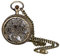 JewelryWe Taschenuhr mit Kette Herren Schmetterling - Vintage Schmetterling Blumen Hohle Openwork Design Taschenuhr Männer Analog Quarz Kettenuhr Antik Uhr mit Halskette Geschenk für Vater Opa Bronze