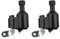 Fischer Unisex Overspanningsbeveiliging Links 6 Volt 3 Watt Dynamo, Schwarz, Uni EU (Packung mit 2)