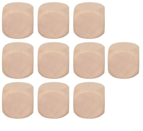 10 Stück Blanko-Würfel zum Selbermachen, unlackiert, hölzerne Würfel (60 mm)