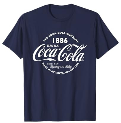 Coca Cola Retro Logo White Text T-Shirt