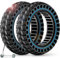BANGTING 2PCS 60/70-6.5 E Scooter Reifen,10x2.50-6.5 Vollgummireifen, 10x2.5 zoll Ersatzreifen für Ninebot Max G2 / G30 / G30D / G30E / G30E / G30LP / G30D II / G30 Max (Blau)