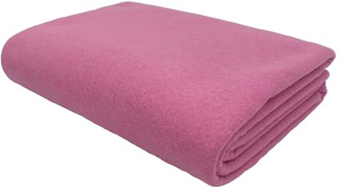 EDGEAM Bastelfilz 100x90cm Filzstoff 1,4mm dick Weicher Filz zum Basteln Polyester Felt Fabric für Handarbeit DIY Nähprojekt Patchwork Dekorationen (Rosa, 100cm x 90cm)