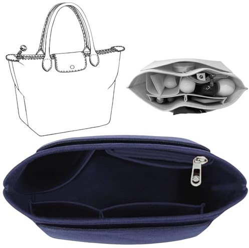 Generisch Taschen Organizer für Longchamp Tasche Damen, Felt Organizer Tasche (Blau, L)