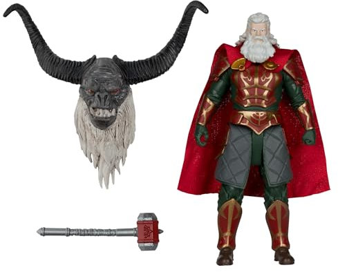 McFarlane Toys - Der Herr der Ringe: Der Krieg des Rohirrim Helm Hammerhand 10,2 cm Build-A Figur