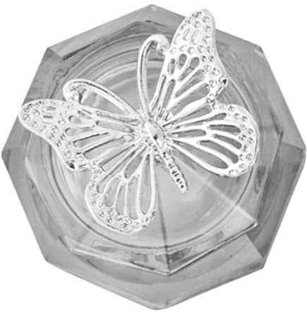 Didiseaon Nail Dappen Dish with Lid Nail Liquid Holder Portable Manicure for Home and Salon Use Transparent Design Prevents Spillage and Brush Storage