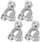 4 Pcs Battery Terminals, 12V/24V Universal Heavy Duty Stud Type Battery Connector Clamp Battery Connectors for Caravan Van Car Boat Motorcycles