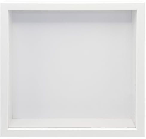 hurifeng 3D Bilderrahmen zum Befüllen - Weißer MDF Holzrahmen für A4 und 8 Zoll Fotos - DIY Trockenblumen, Erinnerungsstücke, Medaillen, Geschenke, Wand- und Tischmontage (Weiß, 20.2x20.2)