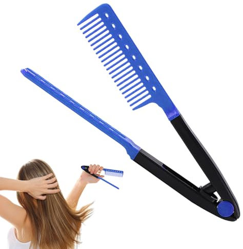 Ionic Glättchenpinsel - Elektrischer Kamm, Haarwerkzeug | Schneller Heizungs-Anti-Frizz-Styler für lockiges dickes, welliges Haar, Keramikglättung Detangler für Frauen Männer Hausgebrauch oder Reisebe