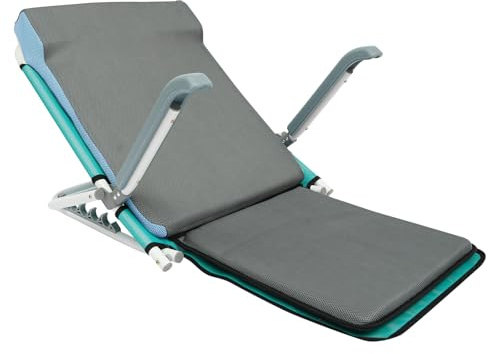 GramStudio Rückenstütze Bett, Faltendes Rückenlehne Verstellbar 20°-75° Bettrückenlehnen Rückenstütze Sitzhilfe mit Armlehnen