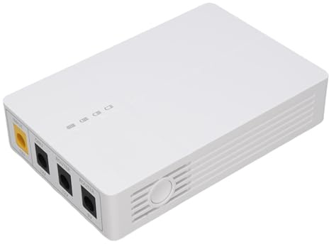 Yinhing 6000mAh Mini UPS Uninterruptible Power Supply Battery Backup for Router Modem with Smart Indicator Short Circuit Protecting Versatile Ports