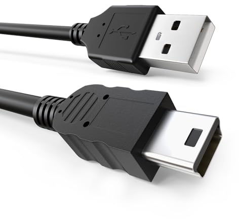 Sinoacc Cable Mini USB Compatible avec Blue Yeti Pro/Snowball iCE Microphone - USB A 2.0 vers Mini B Cordon de Transfert de Données de Charge Rapide - 100cm