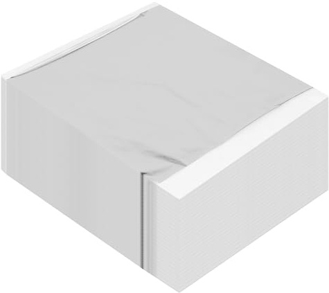 CHEUKYIU 500 Stück Blattsilber, 14 x 14 cm Blattsilber zum Basteln, Silberfolie zum Basteln, Silberpapier Für Dekoration Kunsthandwerk DIY Projekte