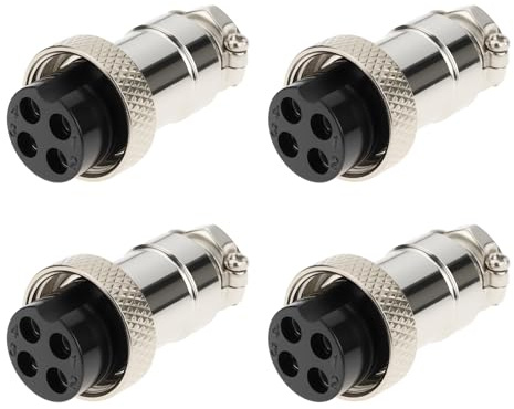 LT Easiyl 4 connettori femmina CB radio HAM per microfono a 4 pin, adattatori di ricambio compatibili con Cobra Midland