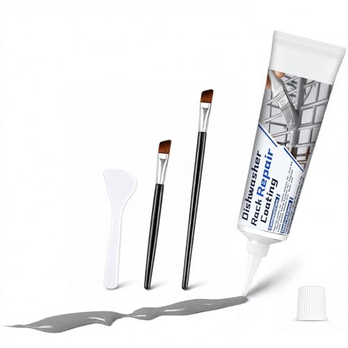 LAMXIN 50ml Grau SpüLmaschinenkorb Rost Reparatur, Isolierend & Wasserfest | Hochtemperatur und HochdruckbestäNdig, Geeignet zur SpüLmaschinenkorb Reparatur Sowie für Elektro & Verkabelungsanwendungen