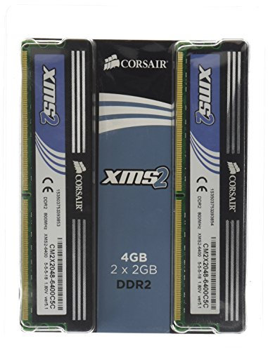 Corsair TWIN2x2048-6400C5C 4GB 800MHz C5 DDR2 Memory Kit