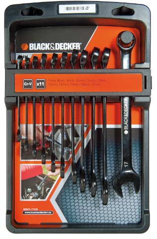 Black + Decker BDHT0-71618 Maulringschlüsselsatz, 11-teiliges Set
