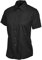 Uneek Clothing Ladies Poplin Half Sleeve Shirt - Black - XS