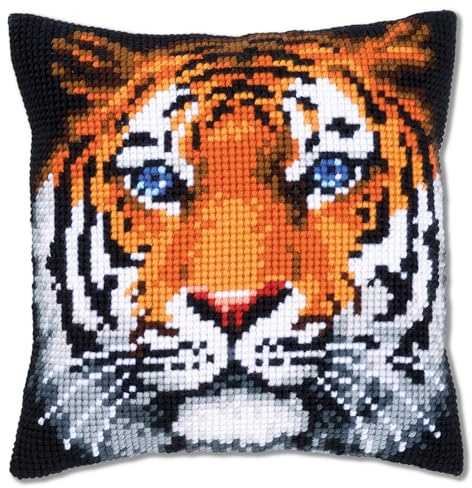 Vervaco Cross Stitch Cushion Tiger, Assorted