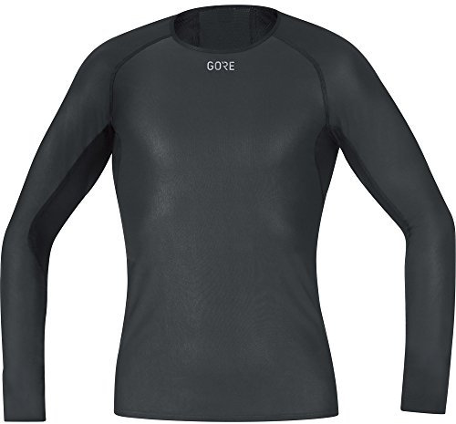 GORE WEAR Mens M Windstopper Base Layer Long Sleeve Shirt, Black, XL EU