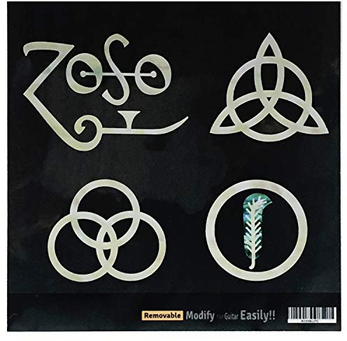 Inlay Stickers für Gitarren & Bass - 4 symbols Led Zeppelin IV “ZOSO”