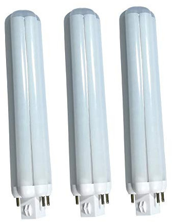 Gx24 Ampoule LED 4 broches 12W PL Lampe rétro 4000K Protection des yeux du jour GX24Q LED Encastrable Bureau de lecture Table Basse 360 degrés Équivalent CFL 26 W Sans UV, GX24q-1 2 3, 3 Paquet