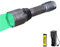 Linterna verde, linterna LED con luz verde Linterna de caza recargable 3X XP-E2 650 lúmenes de largo alcance 300 yardas para visión nocturna