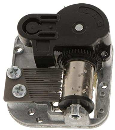 Spieluhrwerk mit Schlüsselaufzug DIY Machen Sie Ihre Musikteile Zubehör, Elfen Melodie, 5x4.2x2cm