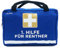 1. Hilfe Tasche zur Rente - 28x18x8cm groß | Lustiges Rentner Geschenk zum Ruhestand Abschied für Kollegen | Ideales Abschiedsgeschenk für Rentner zum Renteneintritt (blau, ohne Inhalt)