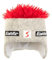 Eisbär Damen Berretto Cocker Strickmütze, weiß-rot, One Size