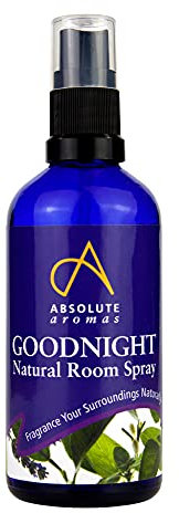 Absolute Aromas Goodnight Room Spray 100ml – Natural mist spray with Lavender, Vetiver, Chamomile, Geranium and Bergamot Essential Oils