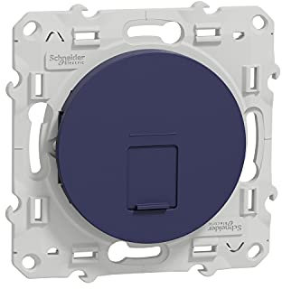 Schneider Electric - Odace, prise RJ45 Infraplus Cobalt, sans connecteur - S550400