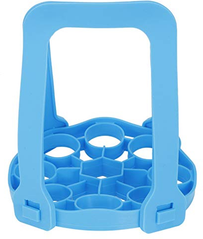 Rejilla para cocinar huevos al vapor, hervidor de silicona para huevos hervidos, canasta para cocinar huevos al vapor portátil, soporte multifuncional para huevos al vapor(azul)