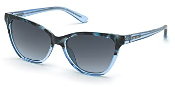 GUESS Damen GU7777 Sonnenbrille, blue/other, 55