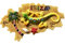 Ibiza Spanien Kühlschrankmagnet, Reise-Souvenir, Geschenk, Kühlschrank, magnetisch, handbemalt