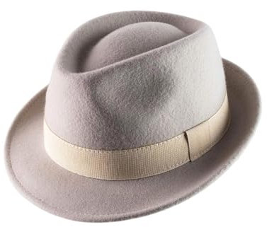 Classic Italy - Trilby Hut Packable wasserabweisend Classic Trilby Crushable - Size 52 cm - Creme