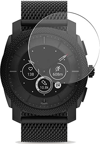 Vaxson 3 Stück 9H Panzer Schutz Glas kompatibel mit Fossil Machine Gen 6 Hybrid Smartwatch 45mm Schutzfolie Display schutz folie Panzerfolie SchutzGlas folien PanzerGlas