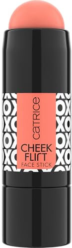 Catrice Cheek Flirt Face Stick, Rouge, Nr. 010, Orange, langanhaltend, pflegend, sofortiges Ergebnis, natürlich, vegan, ohne Alkohol, ohne Parabene, ohne Mikroplastikpartikel, 1er Pack (5.5g)