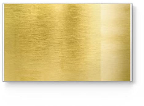 DEQORI Frühstücksbrett Glas | klein 23x14 cm | Motiv Gebürstete Goldoberfläche | Design Schneidebrett für Küche | Frühstücksbrettchen antibakteriell & rutschfest | Glasplatte & Servierplatte