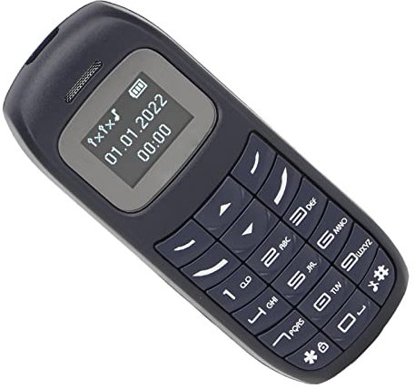 AMONIDA Téléphone Portable débloqué, Réseau 2G Mini Téléphone Portable Son Clair Multifonction Faible Rayonnement Double Carte SIM Double Veille Femme Enceinte étudiant pour Appeler (Bleu)