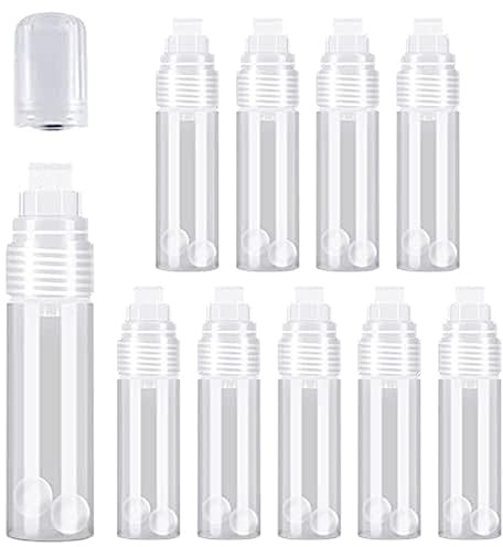 TsoLay Paquete de 10 Rotuladores de Pintura AcríLica Recargables, Rotuladores de AcríLico VacíOs de 15 mm, Rotuladores de Pintura Transparente para Pintar Rocas y Madera