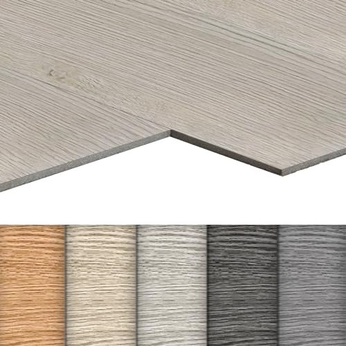 HENGMEI Pavimenti in PVC, autoadesivi, venature del legno, resistenti all'acqua, piastrelle tagliabili, per camera da letto, cucina, soggiorno, 36 pezzi, 5.02 m², modello C
