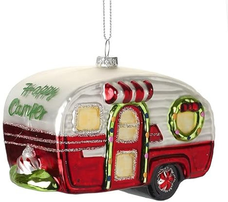 Heaven Sends Weihnachtsbaumschmuck aus Glas mit Wohnmobil zum Aufhängen