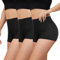 Gayhay 3er Pack Radlerhose Damen Kurz für Kleid High Waist Kurze Leggings Damen Hotpants Sport Shorts Sporthose,Schwarze*3,XXL