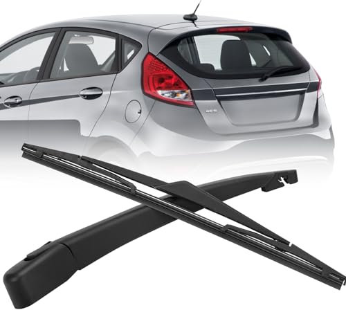 Limpiaparabrisas Trasero, Juego de Escobillas Limpiaparabrisas, Brazo Limpiaparabrisas Trasero Compatible con Ford Kuga Mk2 SUV/Fiesta MK6 (Compatible con Ford Fiesta MK6 2008-2017)