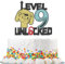Gaming Cake Toppers for Boys' 9th Birthday, Level Game Cartoon Themed Party Favors