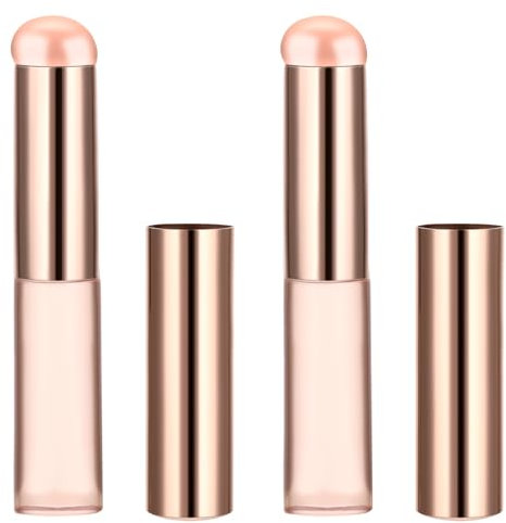 2 Pcs Silicone Lip And Concealer Makeup Brushes Reusable Silicone Lip Brush High Elastic Lipstick Applicator Silicone Lip Applicator for Lip Balm, Lip Gloss, Lip Stick and Concealer Lip Makeup Brush